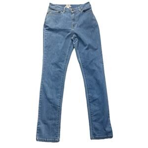 LL Bean Womens Jeans Size 6 M/T Blue Classic Fit Medium tall med Wash denim